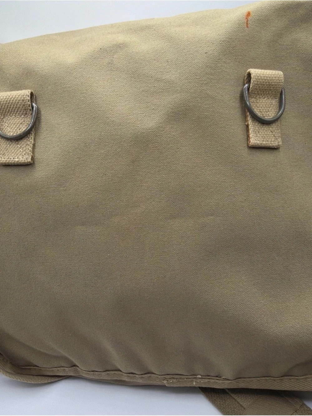 Vintage Banana Republic Khaki Cotton Israel Paratrooper Messenger Shoulder Bag